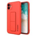 Калъф
  Wozinsky Kickstand Case flexible silicone cover with a stand iPhone 12 red
