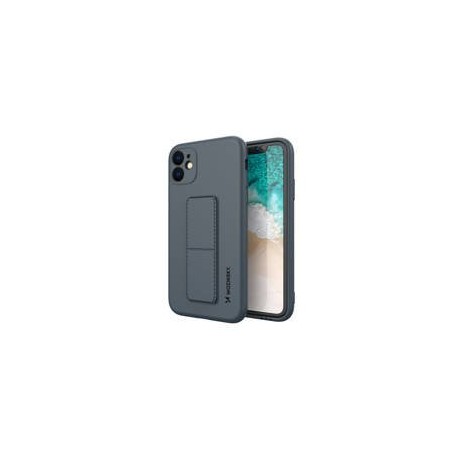 Калъф
  Wozinsky Kickstand Case flexible silicone cover with a stand iPhone 12 Pro
  Max navy blue