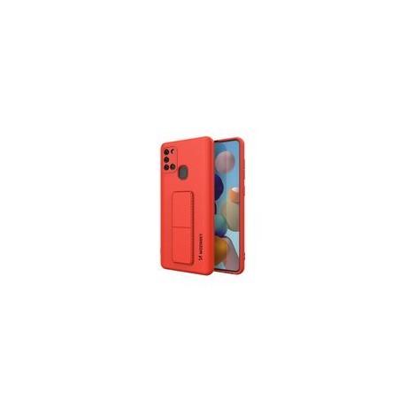 Калъф
  Wozinsky Kickstand Case flexible silicone cover with a stand Samsung Galaxy
  A21S red