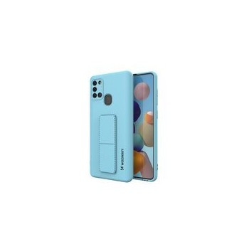 Калъф
  Wozinsky Kickstand Case flexible silicone cover with a stand Samsung Galaxy
  A21S blue