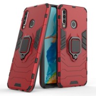 Удароустойчив Калъф с Поставка Ring Armor Kickstand Tough Rugged Cover за Huawei P30 Lite, Червен
