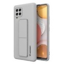 Калъф
  Wozinsky Kickstand Case flexible silicone cover with a stand Samsung Galaxy
  A42 5G grey