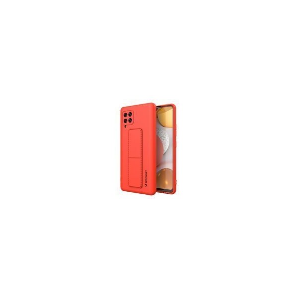 Калъф
  Wozinsky Kickstand Case flexible silicone cover with a stand Samsung Galaxy
  A42 5G red