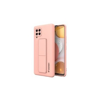 Калъф
  Wozinsky Kickstand Case flexible silicone cover with a stand Samsung Galaxy
  A42 5G pink