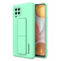 Калъф
  Wozinsky Kickstand Case flexible silicone cover with a stand Samsung Galaxy
  A42 5G mint