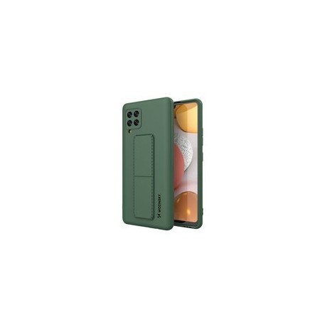Калъф
  Wozinsky Kickstand Case flexible silicone cover with a stand Samsung Galaxy
  A42 5G dark green