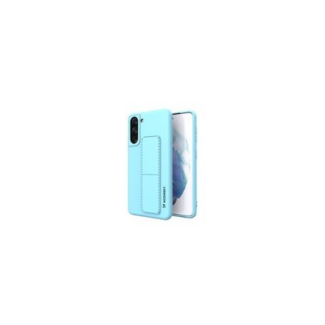 Калъф
  Wozinsky Kickstand Case flexible silicone cover with a stand Samsung Galaxy
  S21 5G light blue