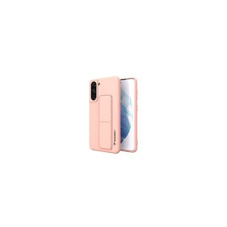 Калъф
  Wozinsky Kickstand Case flexible silicone cover with a stand Samsung Galaxy
  S21 5G pink