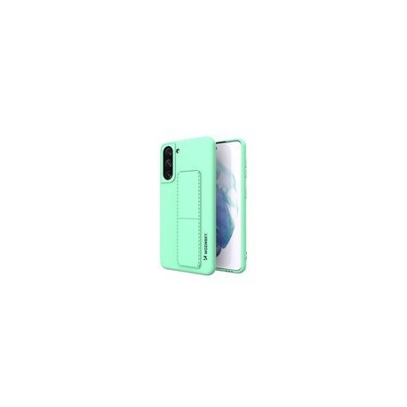 Калъф
  Wozinsky Kickstand Case flexible silicone cover with a stand Samsung Galaxy
  S21 5G mint