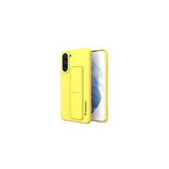 Калъф
  Wozinsky Kickstand Case flexible silicone cover with a stand Samsung Galaxy
  S21 5G yellow
