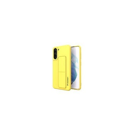 Калъф
  Wozinsky Kickstand Case flexible silicone cover with a stand Samsung Galaxy
  S21 5G yellow
