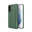 Калъф
  Wozinsky Kickstand Case flexible silicone cover with a stand Samsung Galaxy
  S21 5G dark green
