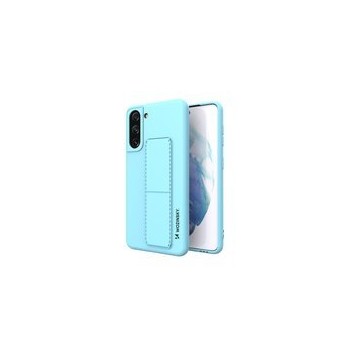 Калъф
  Wozinsky Kickstand Case flexible silicone cover with a stand Samsung Galaxy
  S21+ 5G (S21 Plus 5G) light blue