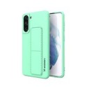 Калъф
  Wozinsky Kickstand Case flexible silicone cover with a stand Samsung Galaxy
  S21+ 5G (S21 Plus 5G) mint