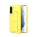Калъф
  Wozinsky Kickstand Case flexible silicone cover with a stand Samsung Galaxy
  S21+ 5G (S21 Plus 5G) yellow