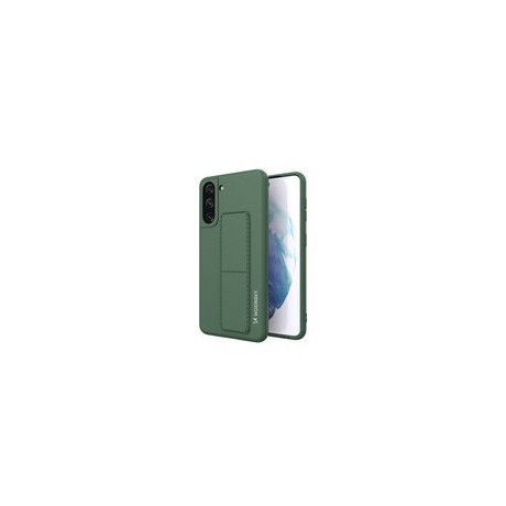 Калъф
  Wozinsky Kickstand Case flexible silicone cover with a stand Samsung Galaxy
  S21+ 5G (S21 Plus 5G) dark green
