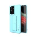 Калъф
  Wozinsky Kickstand Case flexible silicone cover with a stand Samsung Galaxy
  S21 Ultra 5G light blue
