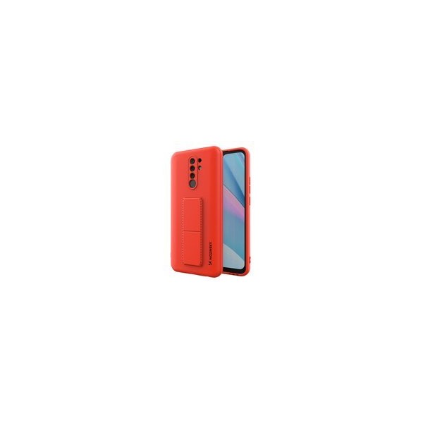 Калъф
  Wozinsky Kickstand Case flexible silicone cover with a stand Xiaomi Redmi 9
  red