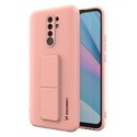 Калъф
  Wozinsky Kickstand Case flexible silicone cover with a stand Xiaomi Redmi 9
  pink