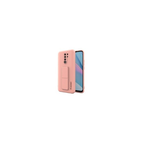 Калъф
  Wozinsky Kickstand Case flexible silicone cover with a stand Xiaomi Redmi 9
  pink