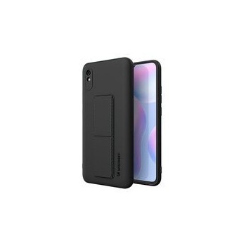 Калъф
  Wozinsky Kickstand Case flexible silicone cover with a stand Xiaomi Redmi 9A
  black