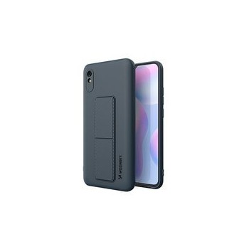 Калъф
  Wozinsky Kickstand Case flexible silicone cover with a stand Xiaomi Redmi 9A
  blue