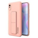 Калъф
  Wozinsky Kickstand Case flexible silicone cover with a stand Xiaomi Redmi 9A
  pink