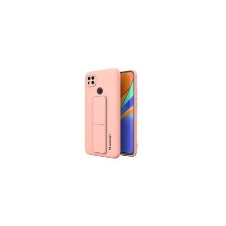 Калъф
  Wozinsky Kickstand Case flexible silicone cover with a stand Xiaomi Redmi 9C
  pink