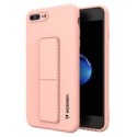 Калъф
  Wozinsky Kickstand Case flexible silicone cover with a stand iPhone 8 Plus /
  iPhone 7 Plus pink