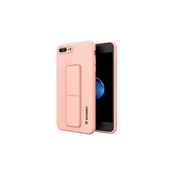Калъф
  Wozinsky Kickstand Case flexible silicone cover with a stand iPhone 8 Plus /
  iPhone 7 Plus pink
