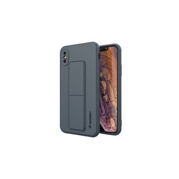 Калъф
  Wozinsky Kickstand Case flexible silicone cover with a stand iPhone XS /
  iPhone X navy blue