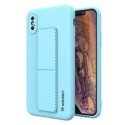 Калъф
  Wozinsky Kickstand Case flexible silicone cover with a stand iPhone XS /
  iPhone X light blue