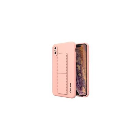 Калъф
  Wozinsky Kickstand Case flexible silicone cover with a stand iPhone XS /
  iPhone X pink