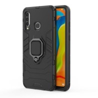 Удароустойчив Калъф с Поставка Ring Armor Kickstand Tough Rugged Cover за Huawei P30 Lite, Черен