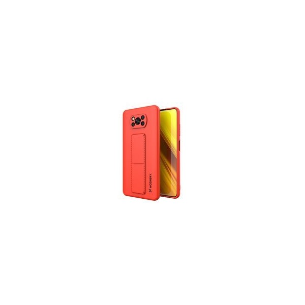 Калъф
  Wozinsky Kickstand Case flexible silicone cover with a stand Xiaomi Poco X3
  NFC / Poco X3 Pro red