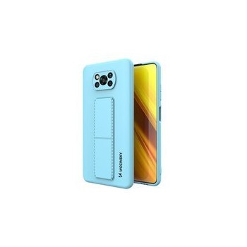 Калъф
  Wozinsky Kickstand Case flexible silicone cover with a stand Xiaomi Poco X3
  NFC / Poco X3 Pro light blue
