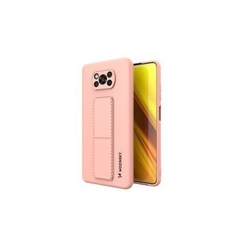 Калъф
  Wozinsky Kickstand Case flexible silicone cover with a stand Xiaomi Poco X3
  NFC / Poco X3 Pro pink