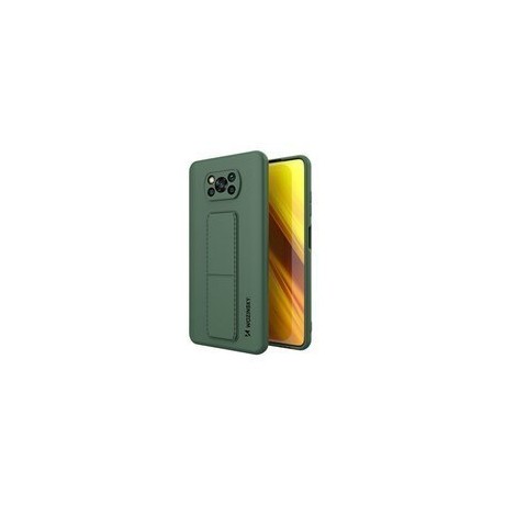 Калъф
  Wozinsky Kickstand Case flexible silicone cover with a stand Xiaomi Poco X3
  NFC / Poco X3 Pro dark green