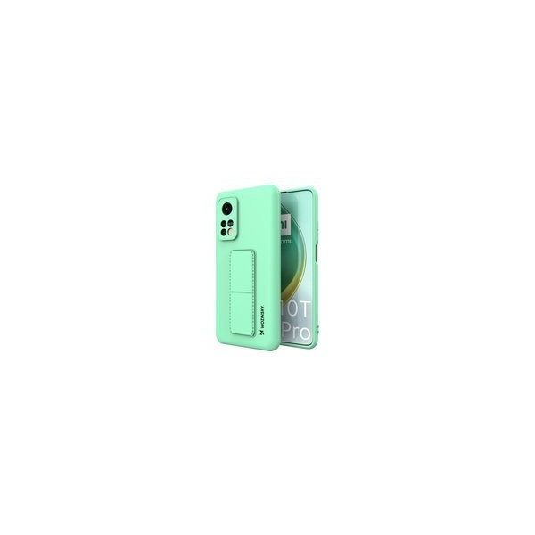 Калъф
  Wozinsky Kickstand Case flexible silicone cover with a stand Xiaomi Mi 10T
  Pro / Mi 10T mint