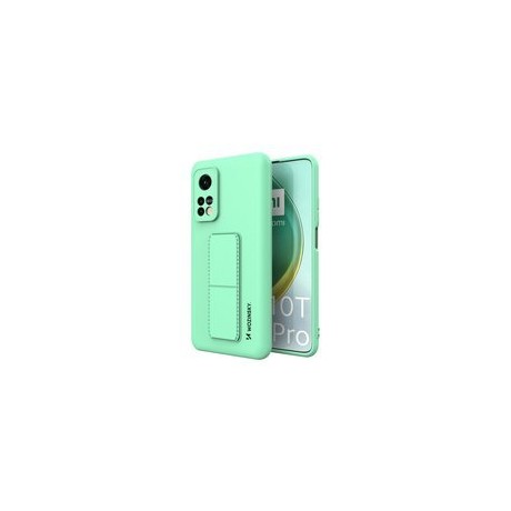 Калъф
  Wozinsky Kickstand Case flexible silicone cover with a stand Xiaomi Mi 10T
  Pro / Mi 10T mint