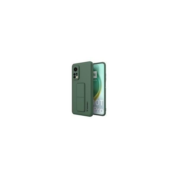 Калъф
  Wozinsky Kickstand Case flexible silicone cover with a stand Xiaomi Mi 10T
  Pro / Mi 10T dark green