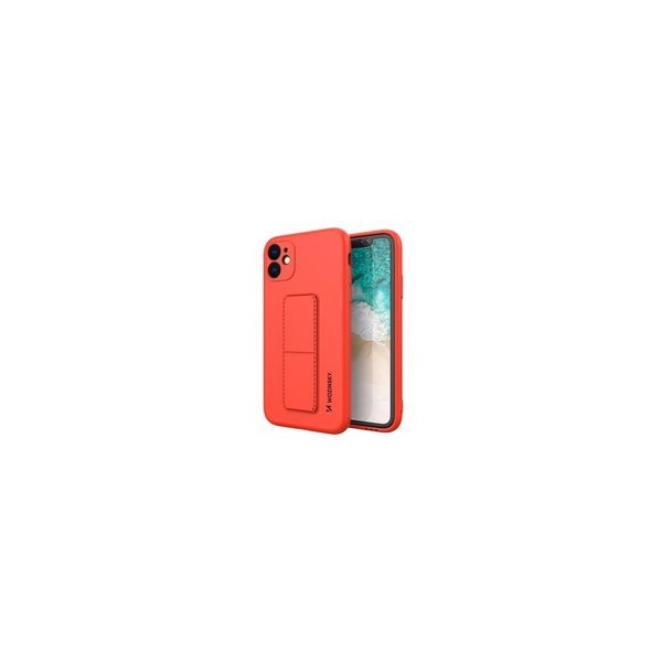 Калъф
  Wozinsky Kickstand Case flexible silicone cover with a stand Xiaomi Redmi 10X
  4G / Xiaomi Redmi Note 9 red