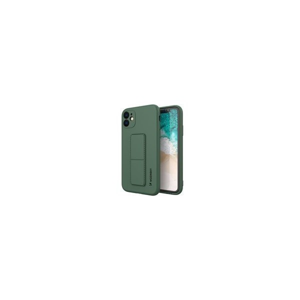 Калъф
  Wozinsky Kickstand Case flexible silicone cover with a stand Xiaomi Redmi 10X
  4G / Xiaomi Redmi Note 9 dark green