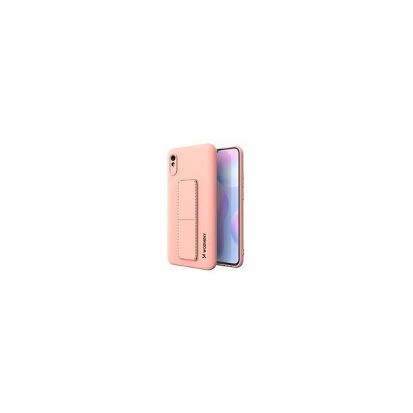 Калъф
  Wozinsky Kickstand Case flexible silicone cover with a stand Xiaomi Redmi
  Note 9 Pro / Redmi Note 9S pink