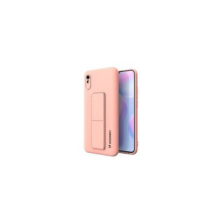Калъф
  Wozinsky Kickstand Case flexible silicone cover with a stand Xiaomi Redmi
  Note 9 Pro / Redmi Note 9S pink
