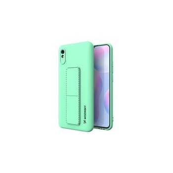 Калъф
  Wozinsky Kickstand Case flexible silicone cover with a stand Xiaomi Redmi
  Note 9 Pro / Redmi Note 9S mint