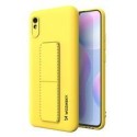 Калъф
  Wozinsky Kickstand Case flexible silicone cover with a stand Xiaomi Redmi
  Note 9 Pro / Redmi Note 9S yellow
