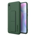 Калъф
  Wozinsky Kickstand Case flexible silicone cover with a stand Xiaomi Redmi
  Note 9 Pro / Redmi Note 9S dark green