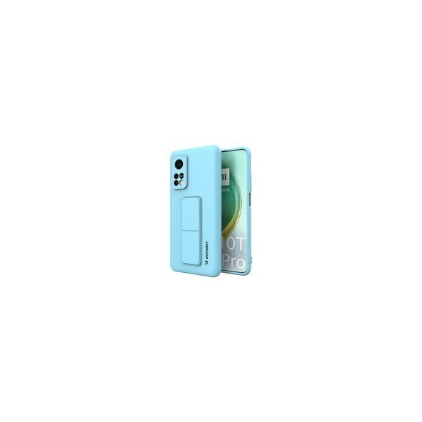 Калъф
  Wozinsky Kickstand Case flexible silicone cover with a stand Xiaomi Mi 10T
  Pro / Mi 10T light blue