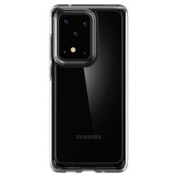 Spigen Ultra Hybrid хибриден кейс с най-висока степен на защита за Samsung Galaxy S20 Ultra, Crystal Clear